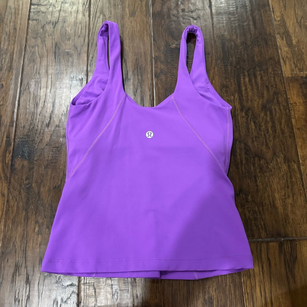 Lululemon waist length align tank purple size 2